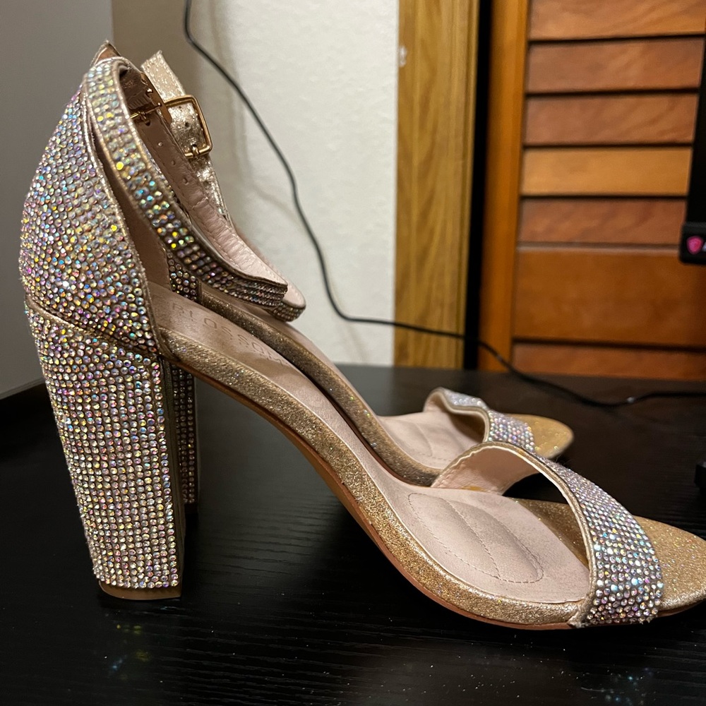 Blossom collection heels sparkly